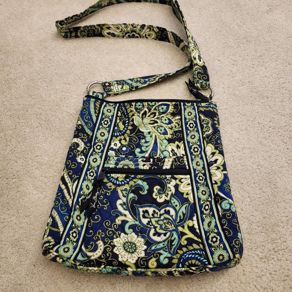 Vera Bradley Handbags - Vera Bradley Original Zip Hipster Crossbody Bag in Blue and Green